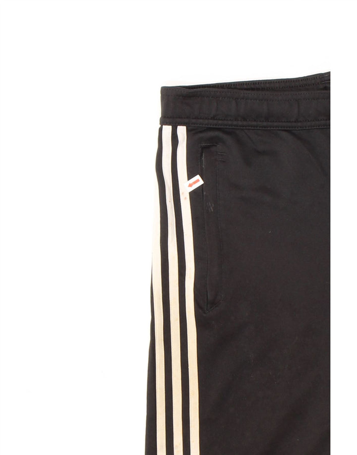 ADIDAS Boys Tracksuit Trousers 11-12 Years Black Polyester Vintage Adidas and Second-Hand Adidas from Messina Hembry 