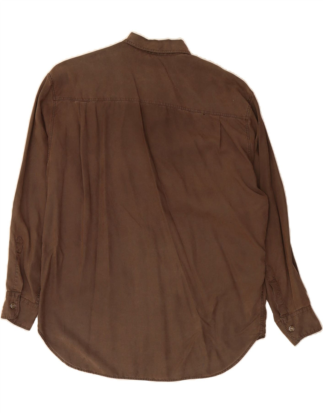 TRUSSARDI JEANS Womens Oversized Shirt UK 18 XL Brown Vintage Trussardi Jeans and Second-Hand Trussardi Jeans from Messina Hembry 