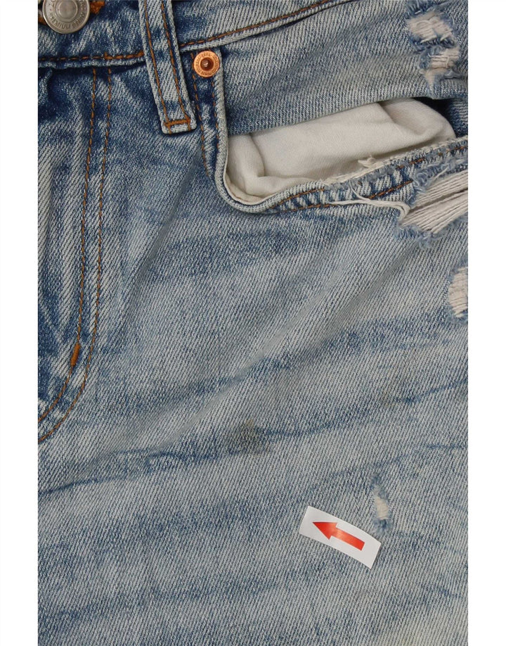 Zara Dame Distressed Slim Jeans EU 38 Small W28 L27 Blå