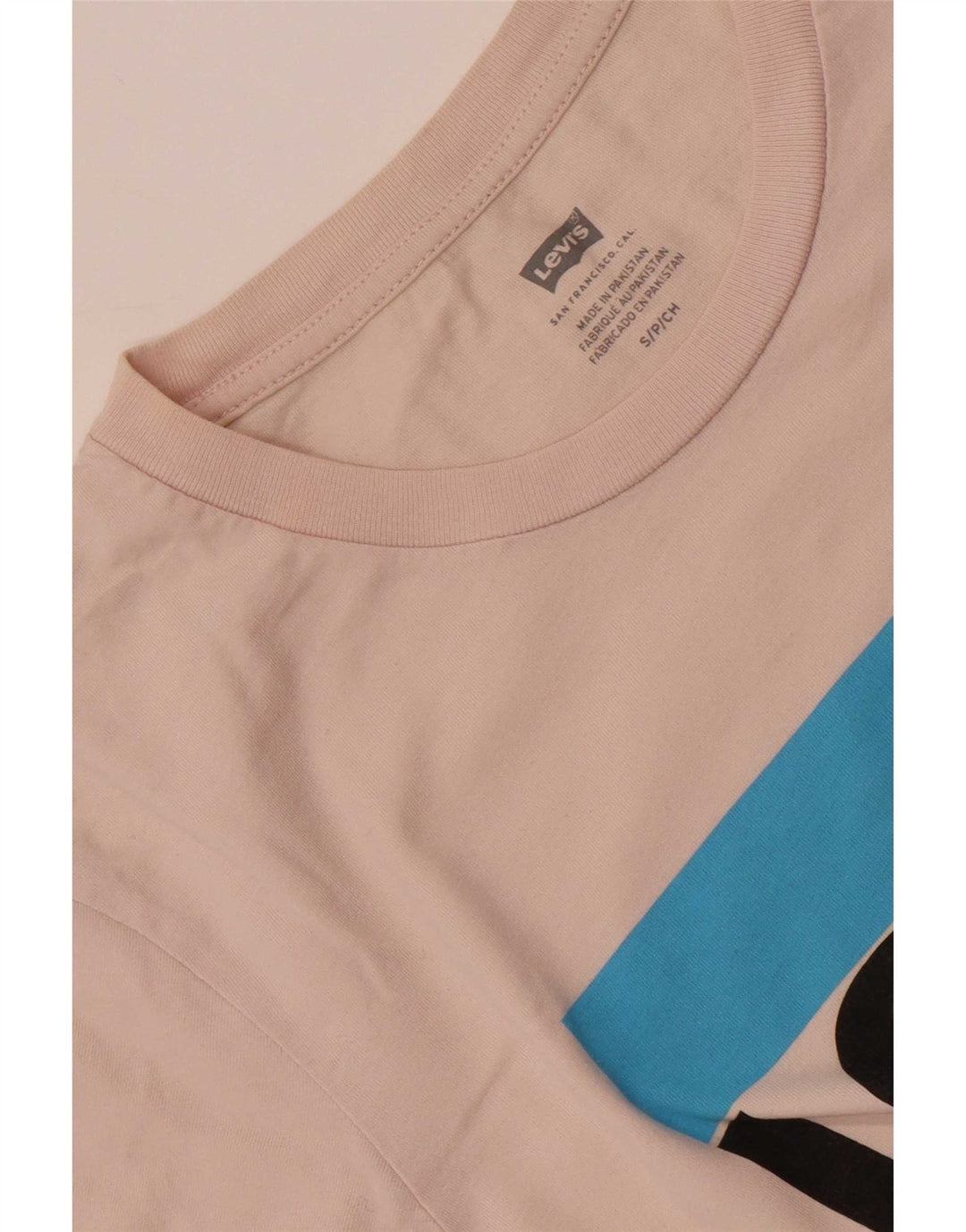 Levi's Dame Grafisk T-Shirt Top UK 10 Lille Pink