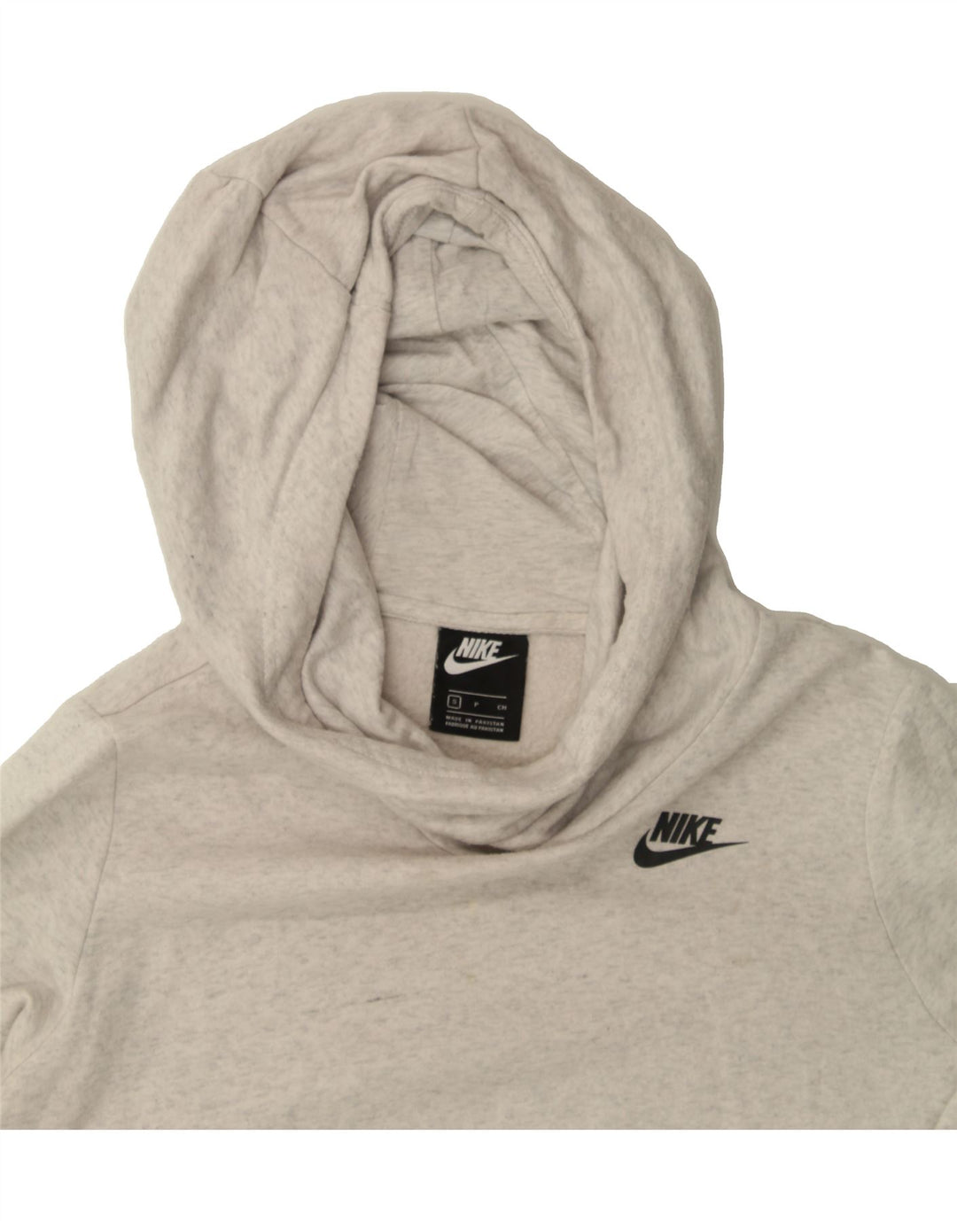 NIKE Womens Hoodie Jumper UK 10 Small Grey Cotton Vintage Nike and Second-Hand Nike from Messina Hembry 
