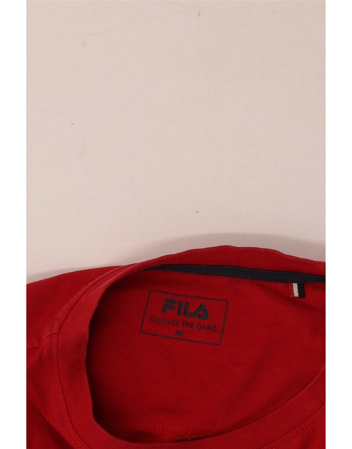 Fila Herre grafisk T-shirt Top Medium Flerfarvet Colourblock