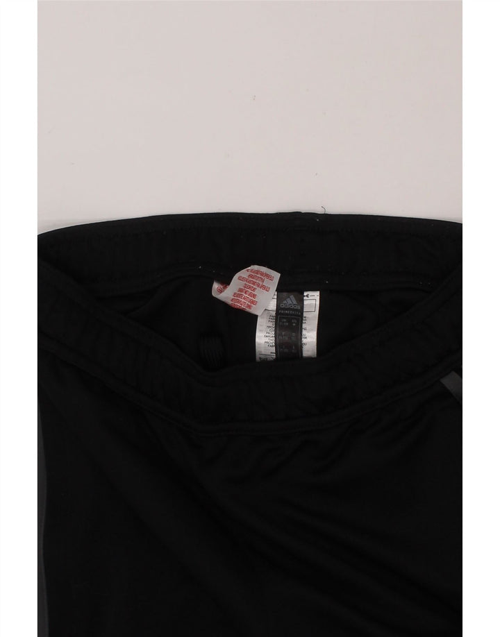 ADIDAS Boys Aeroready Tracksuit Trousers 11-12 Years Black Polyester Vintage Adidas and Second-Hand Adidas from Messina Hembry 