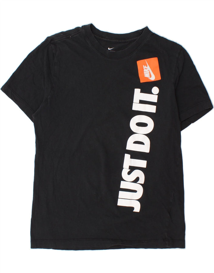 NIKE Mens Graphic T-Shirt Top Medium Black Cotton Vintage Nike and Second-Hand Nike from Messina Hembry 