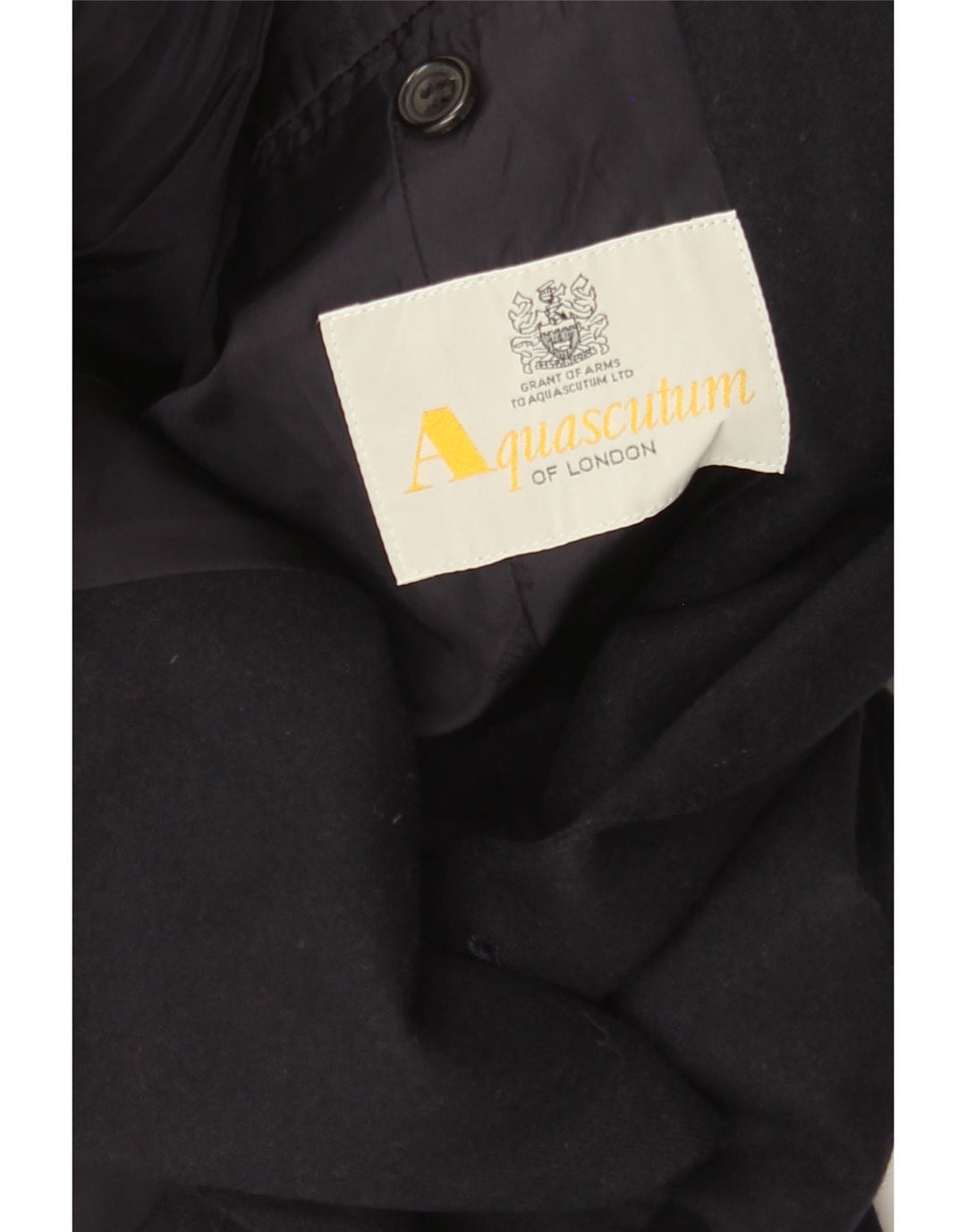 Aquascutum Herre Double Breasted Blazer Jacket UK 36 Small Navy Blue