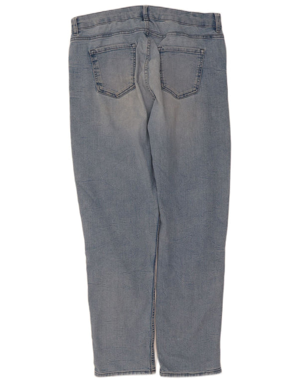 Marks & Spencer Womens Slim Jeans UK 14 Large W34 L30 Blue Cotton