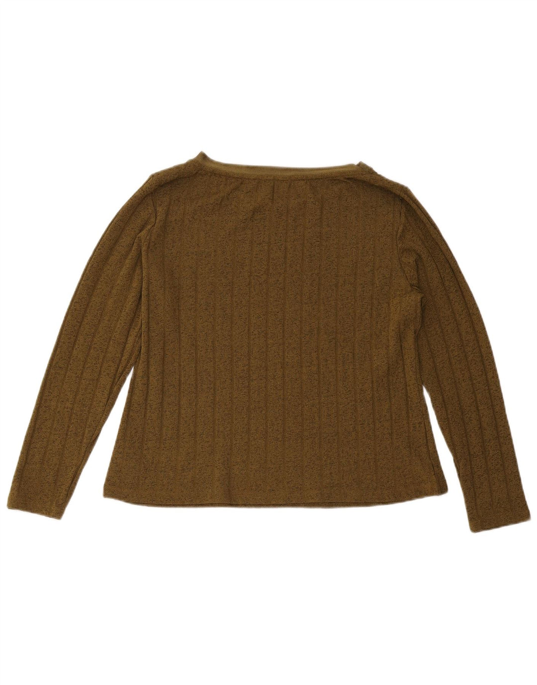 Marks & Spencer Dametop Langærmet UK 12 Medium Khaki Polyester