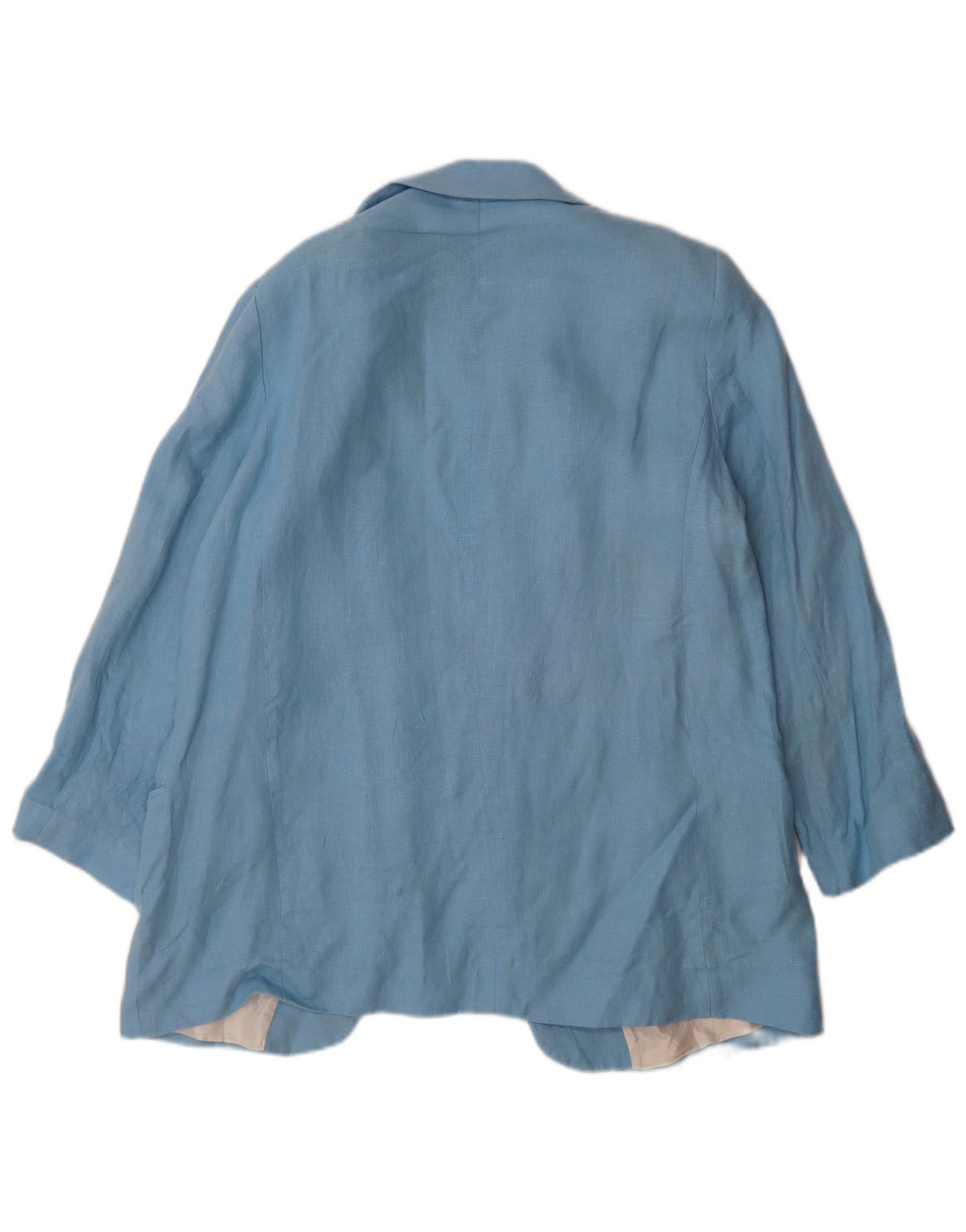 Zara Womens Open Blazer Jacket UK 18 XL Blå