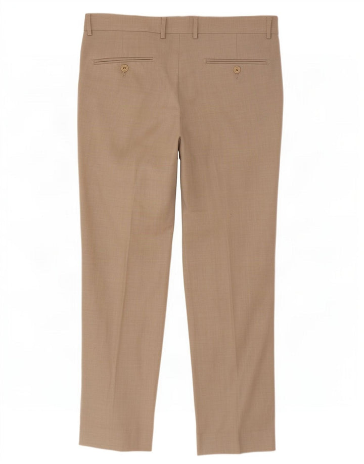 Van Heusen Herre Straight Suit Bukser W34 L30 Beige Polyester