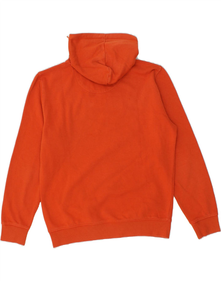VINTAGE Mens Graphic Hoodie Jumper Medium Orange Cotton Vintage Vintage and Second-Hand Vintage from Messina Hembry 