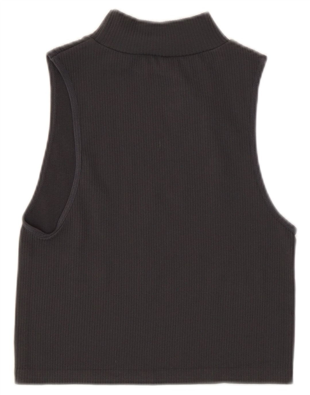Zara Womens Crop Vest Top UK 12 Medium Grå Polyamid