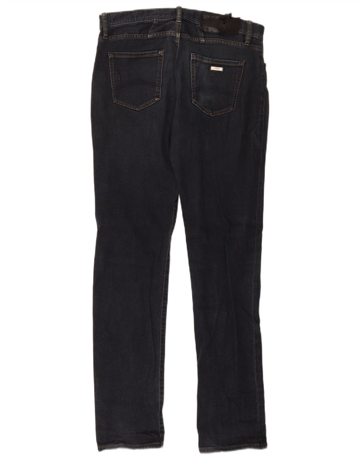 Armani Exchange Herre Straight Jeans W30 L32 Marineblå Bomuld