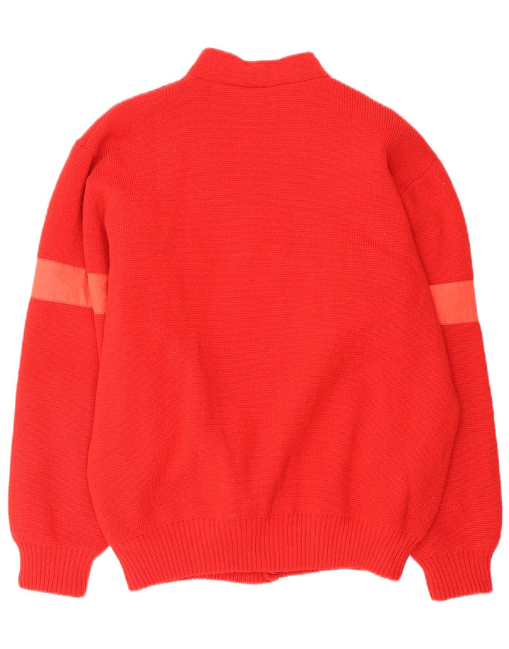 Vintage herre vendbar jakke UK 40 Stor rød uld