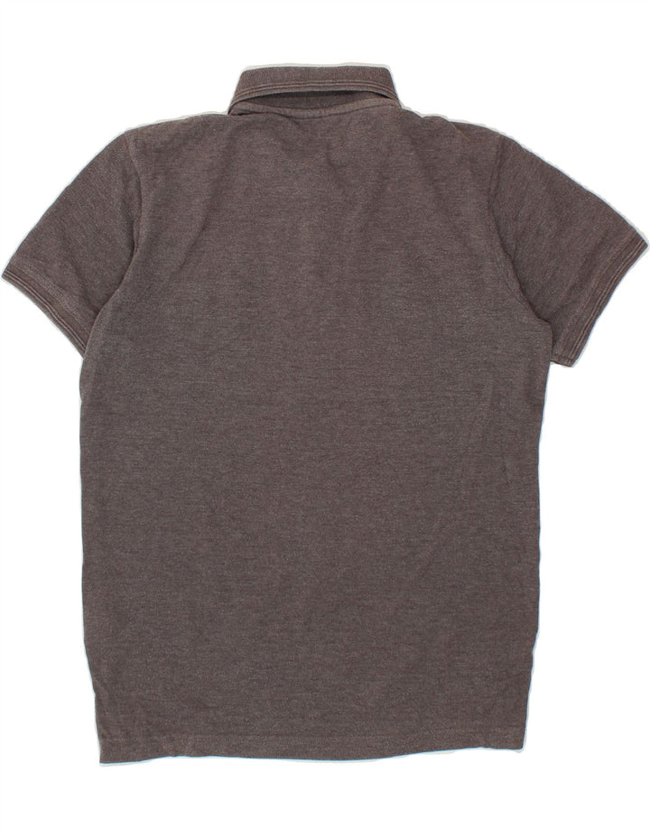 PIERRE CARDIN Mens Regular Fit Polo Shirt Small Grey Colourblock Polyester Vintage Pierre Cardin and Second-Hand Pierre Cardin from Messina Hembry 