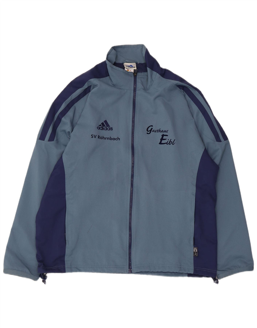 Adidas Herre Climalite Grafisk træningsdragt Topjakke UK 42/44 Stor Blå