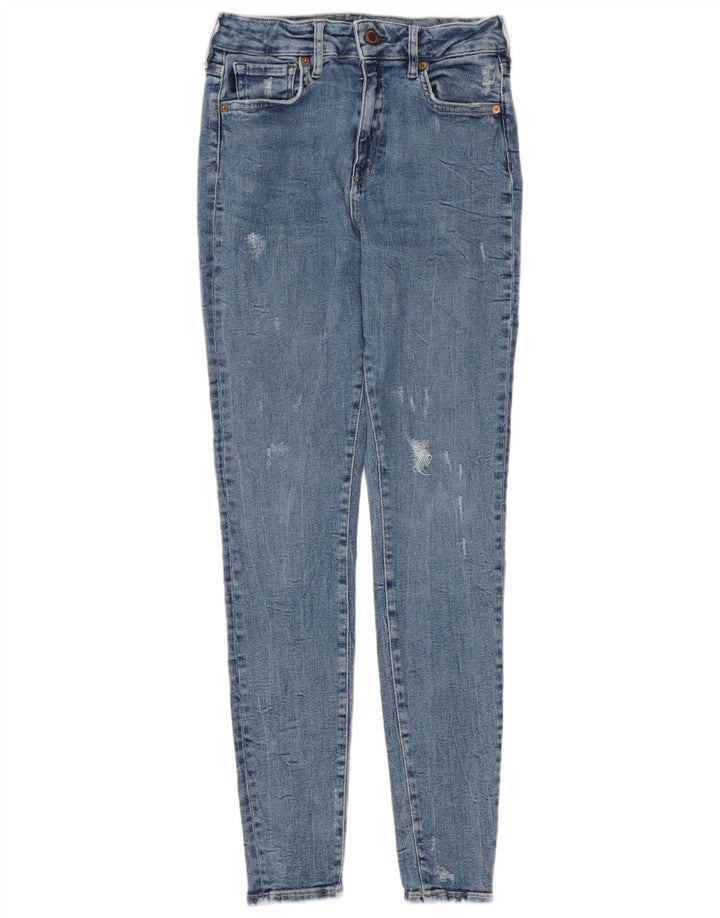 Superdry Distressed Skinny Jeans til kvinder W30 L29 Blå