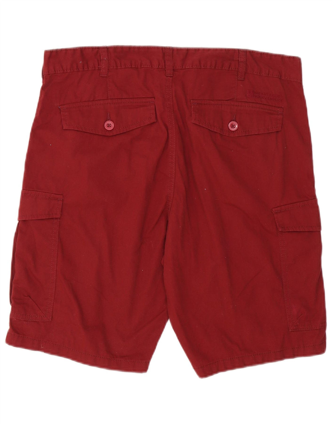 MOUNTAIN WAREHOUSE Herre Cargo Shorts W34 Large Bourgogne Bomuld
