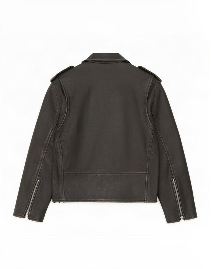 Sheep Land Herre Læder Biker Jacket UK 36 Small Black