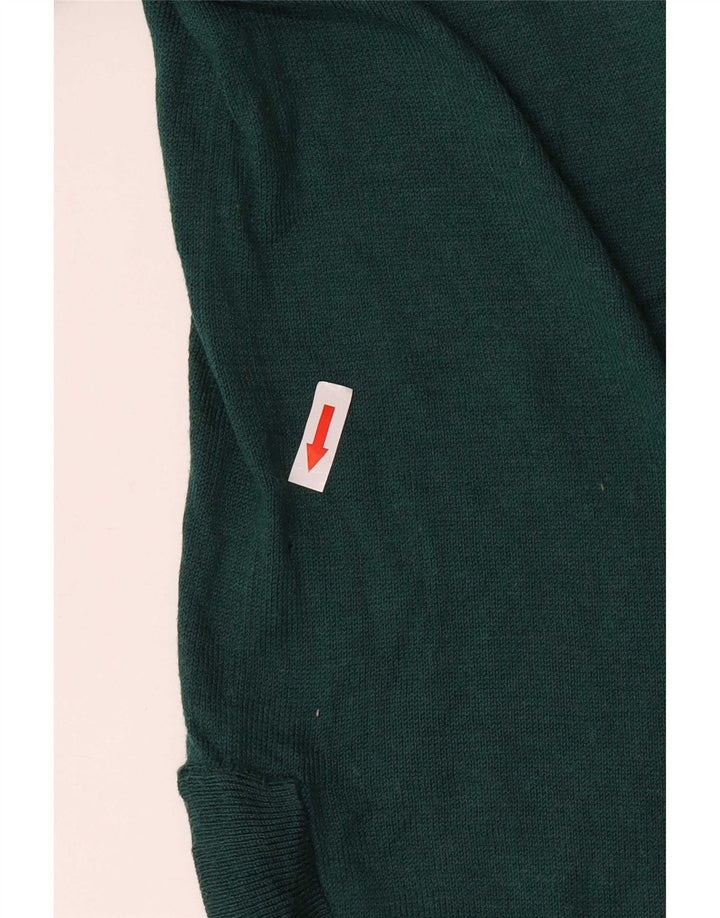 Fat Face Dame Jumper Sweater UK 12 Medium Green Polyester