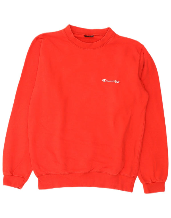 Champion Herre Sweatshirt Jumper Medium Rød Bomuld