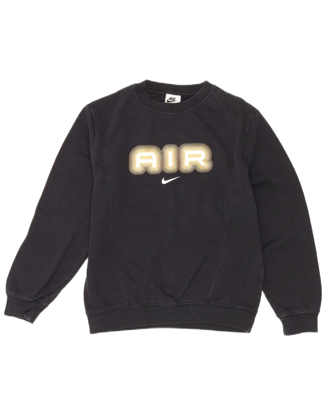 Nike Boys Grafisk Sweatshirt Jumper 10-11 år Medium Sort Bomuld