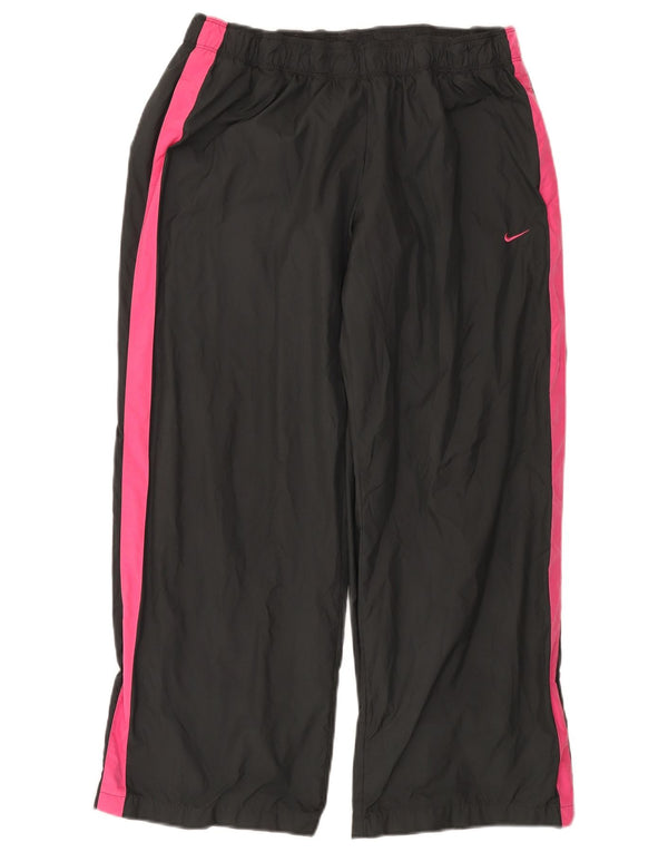 Nike Womens Crop træningsdragt Bukser UK 18 XL Grå Colourblock Polyester