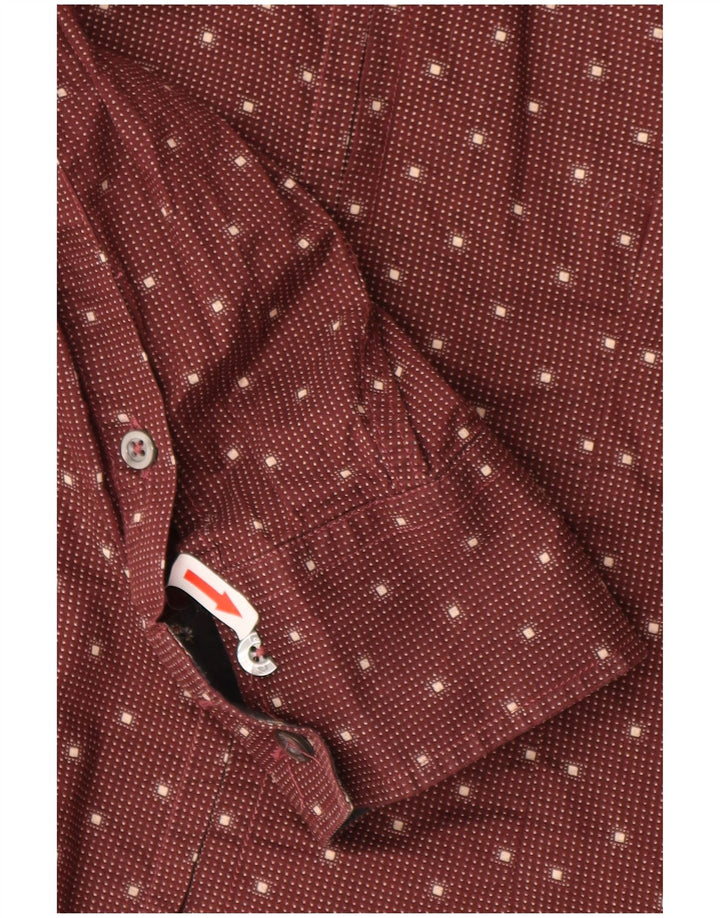 PAUL SMITH Herreskjorte Medium rød plettet
