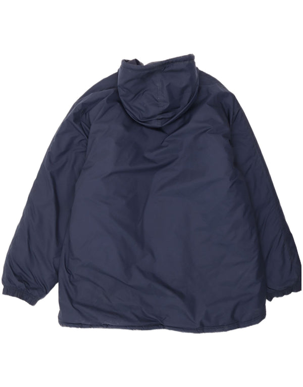Nike Polstret hættejakke til mænd UK 44 2XL marineblå nylon