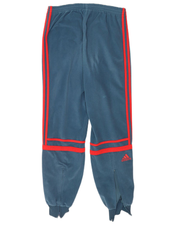 Adidas Pige Velour Træningsdragt Bukser Joggers 15-16 År Blå Polyester