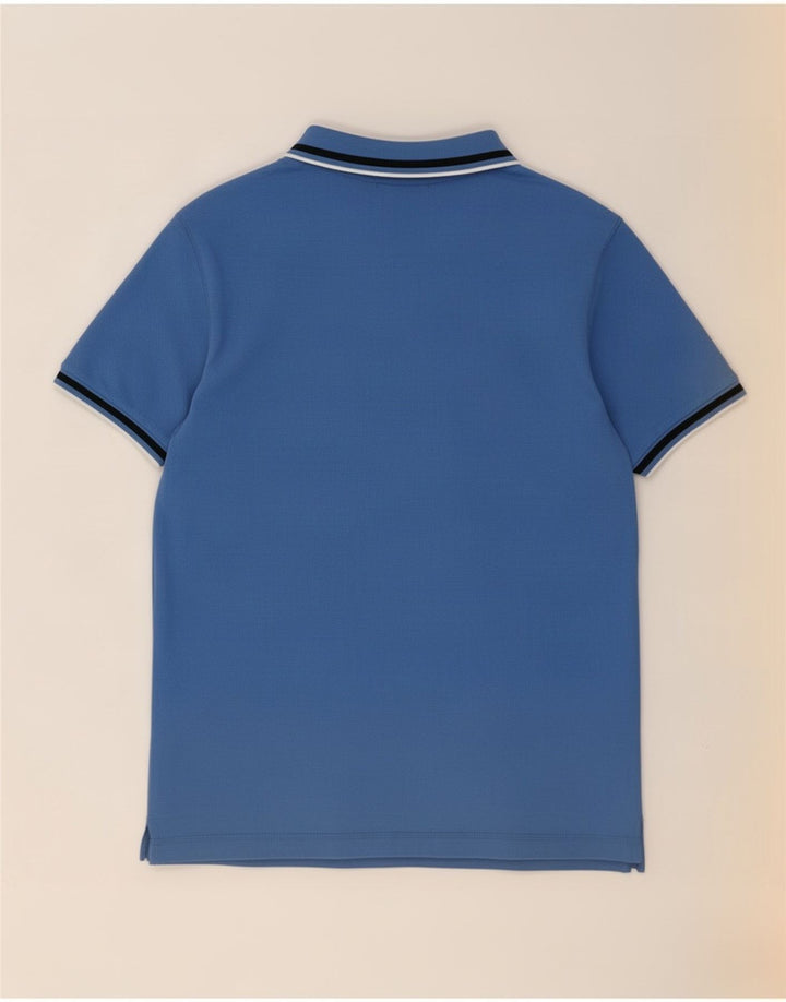 Dkny Herre Polo Shirt Medium Blå Stribet Bomuld