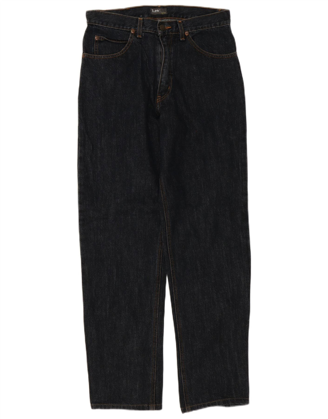 Lee Straight Jeans til mænd W31 L32 Grå bomuld