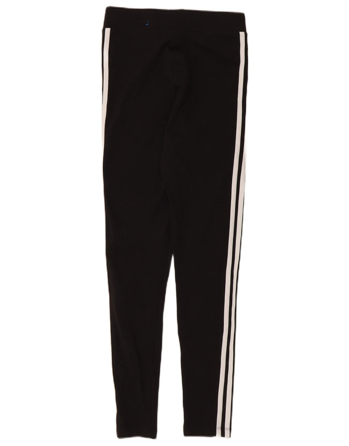 Adidas Dame Leggings UK 8 Small Black Bomuld