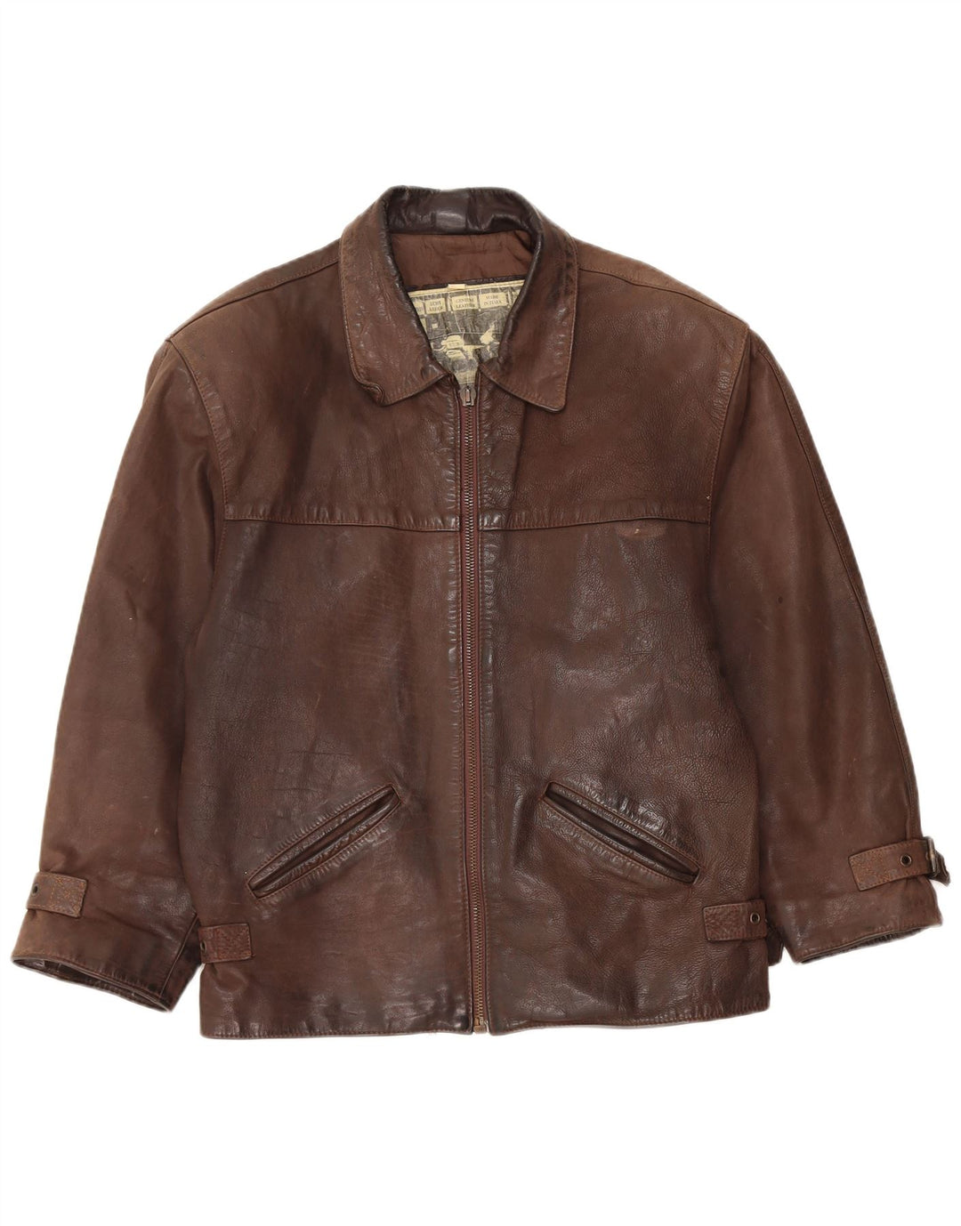 Vintage herre læderjakke UK 36 Small Brown