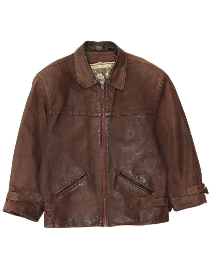 Vintage herre læderjakke UK 36 Small Brown