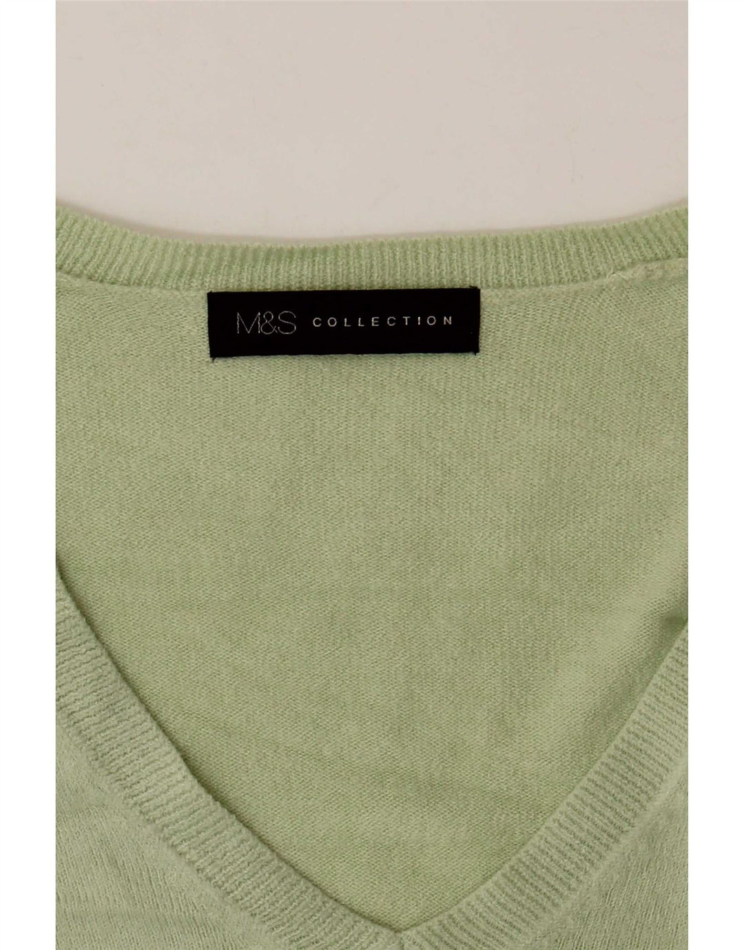 Marks & Spencer Dame V-hals sweater UK 16 Large Green