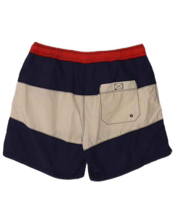 CONTE OF FLORENCE Badeshorts til mænd Medium Navy Blue Colourblock