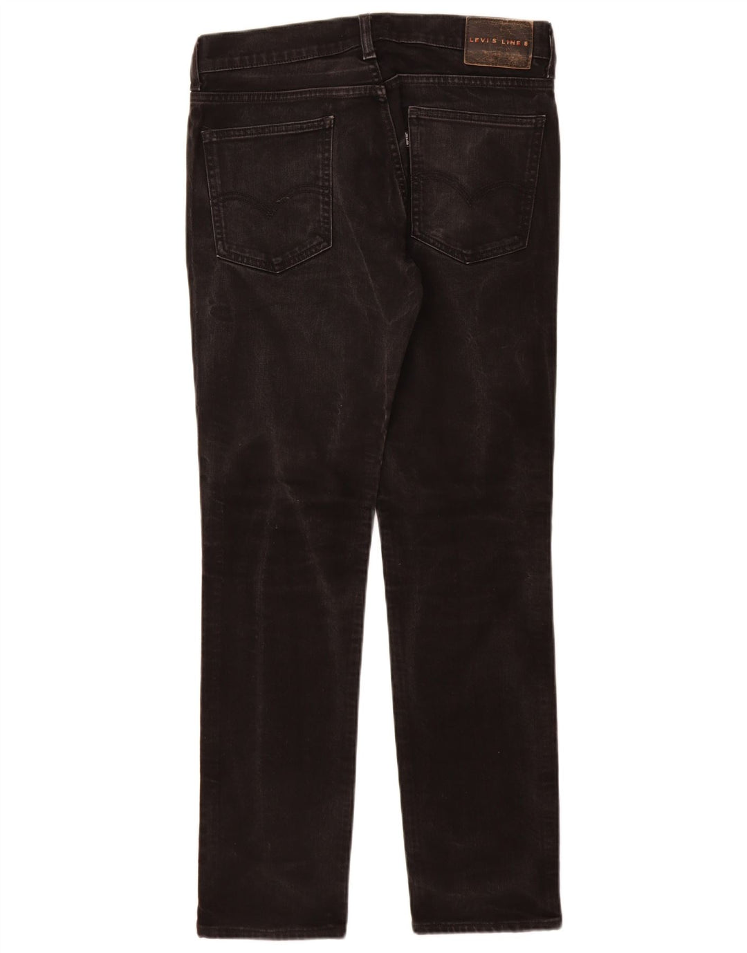 Levi's Womens Line 8 Slim Jeans W30 L32 Sort Bomuld