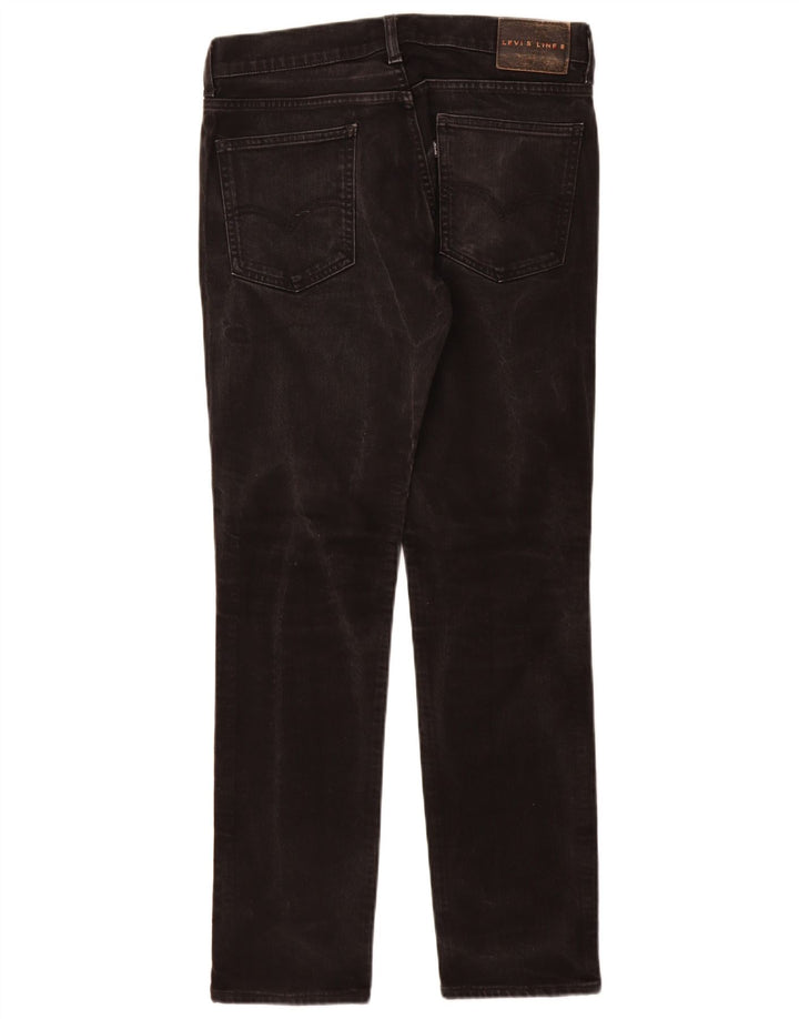 Levi's Womens Line 8 Slim Jeans W30 L32 Sort Bomuld