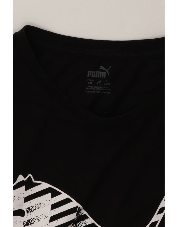 Puma Herre Grafisk T-Shirt Top 2XL Sort