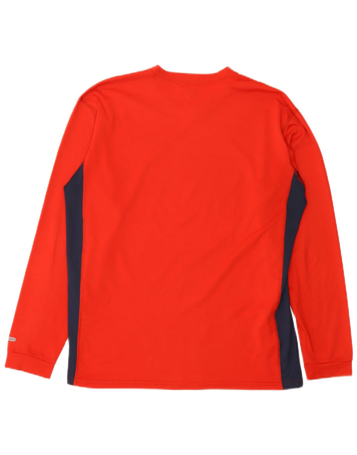 Fila Herre Top Langærmet Stor Rød Colourblock Polyester