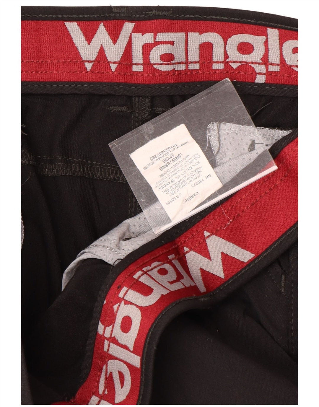 WRANGLER Straight Cargo Bukser til kvinder W42 L30 Sort Nylon