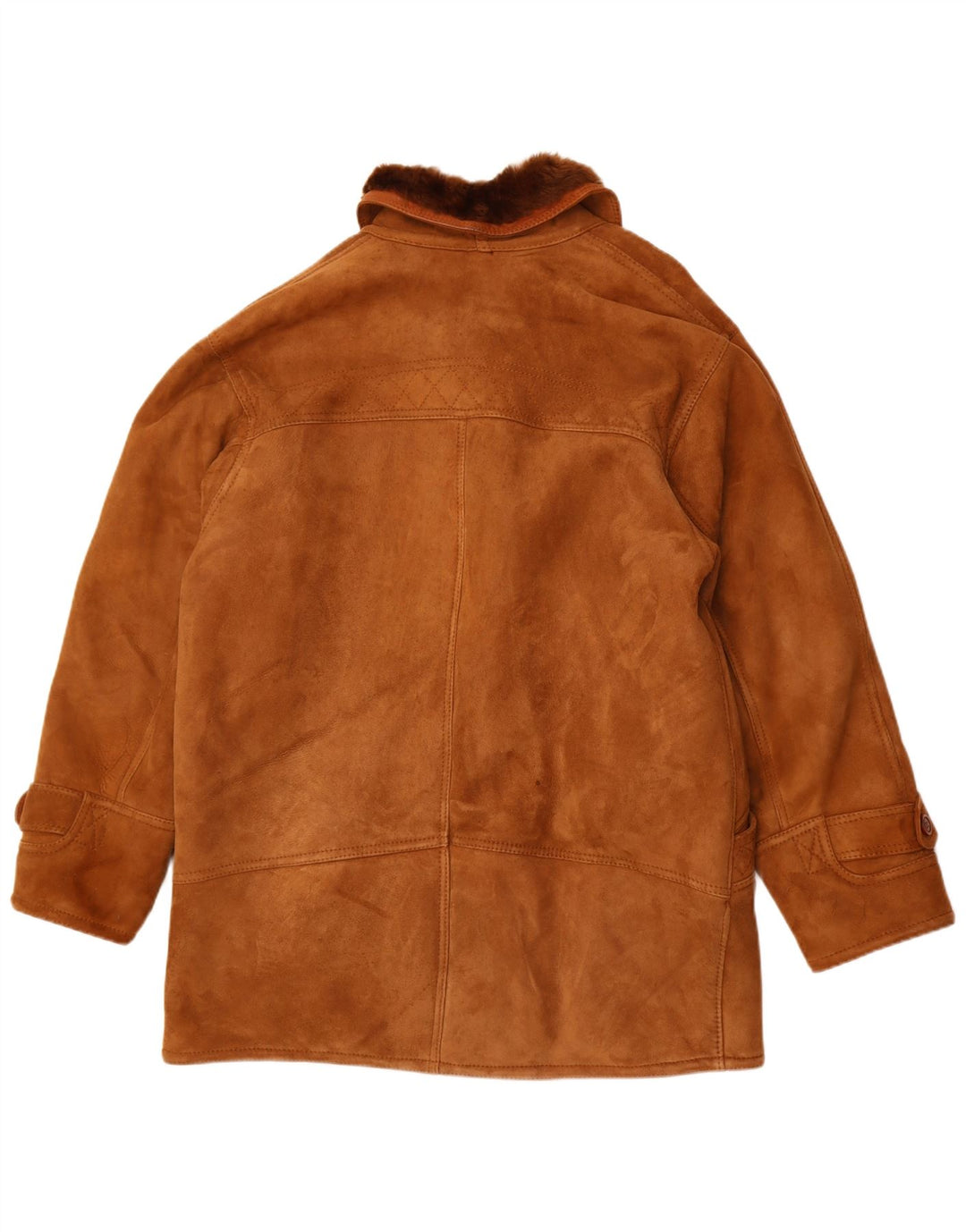 Vintage Herre Shearling Jacket UK 40 Large Brown