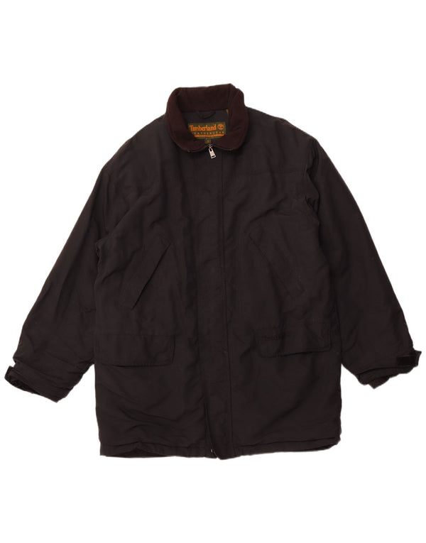 TIMBERLAND Herre Loose Fit Windbreaker Jacket UK 36 Small Black Nylon