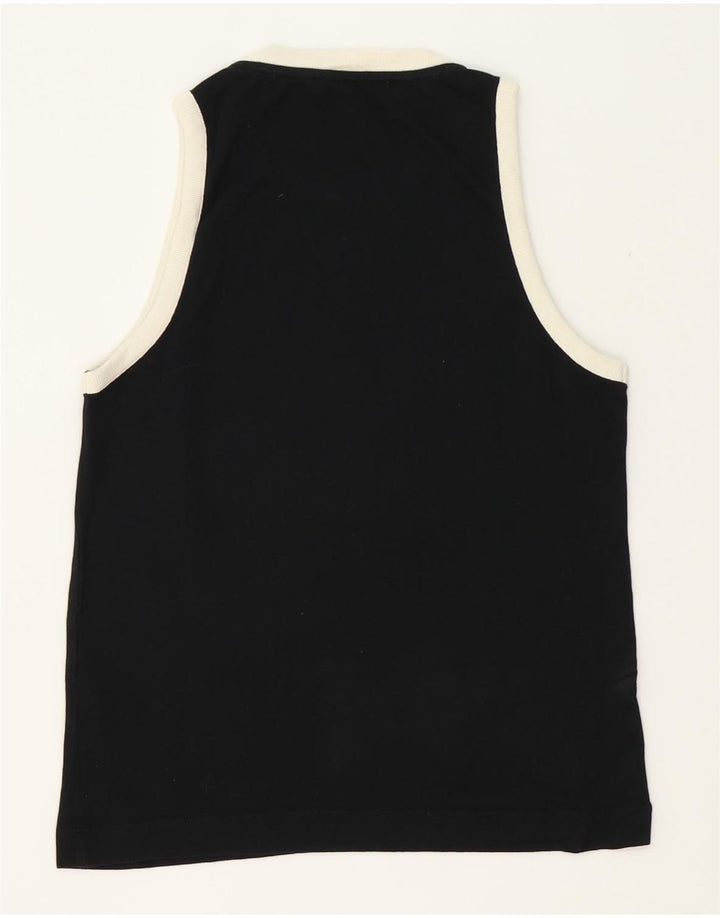 Massimo Dutti Damevest Top UK 12 Medium Sort Bomuld