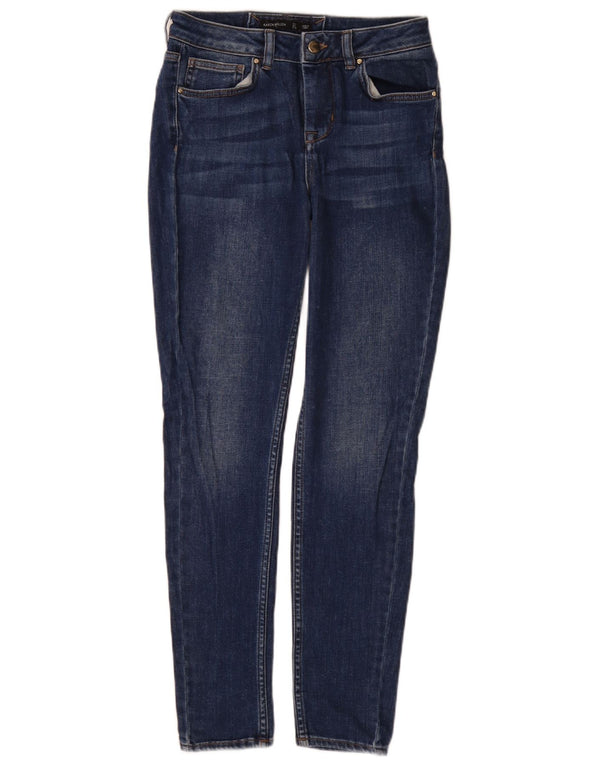 Karen Millen Dame Skinny Jeans UK 8 Small W26 L29 Blue Cotton