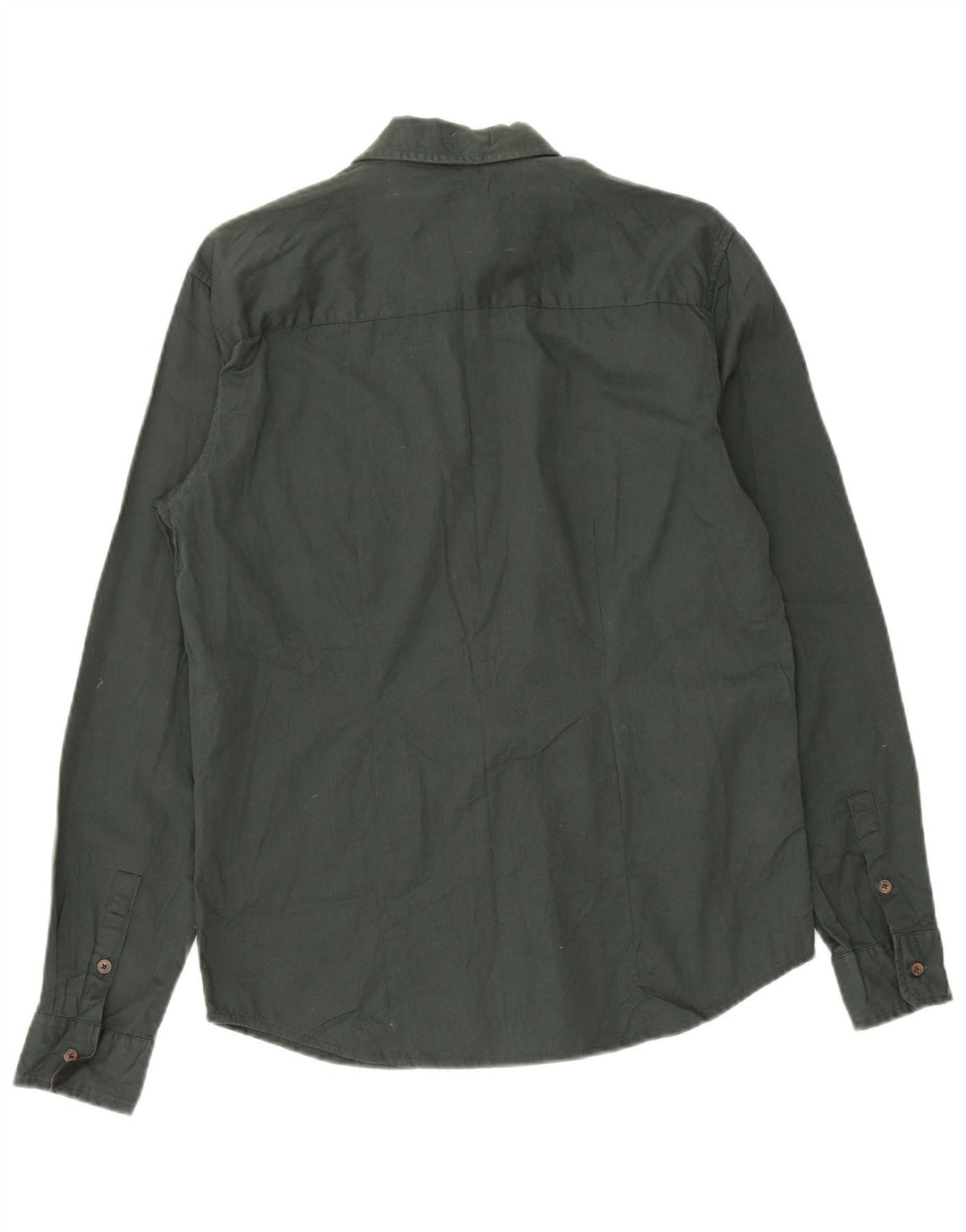 Wrangler Dame Slim Shirt UK 14 Medium Green Bomuld
