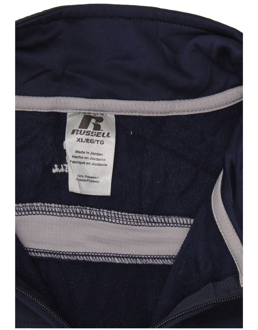 RUSSELL ATHLETIC Herre træningsdragt Topjakke XL Navy Blue Colourblock