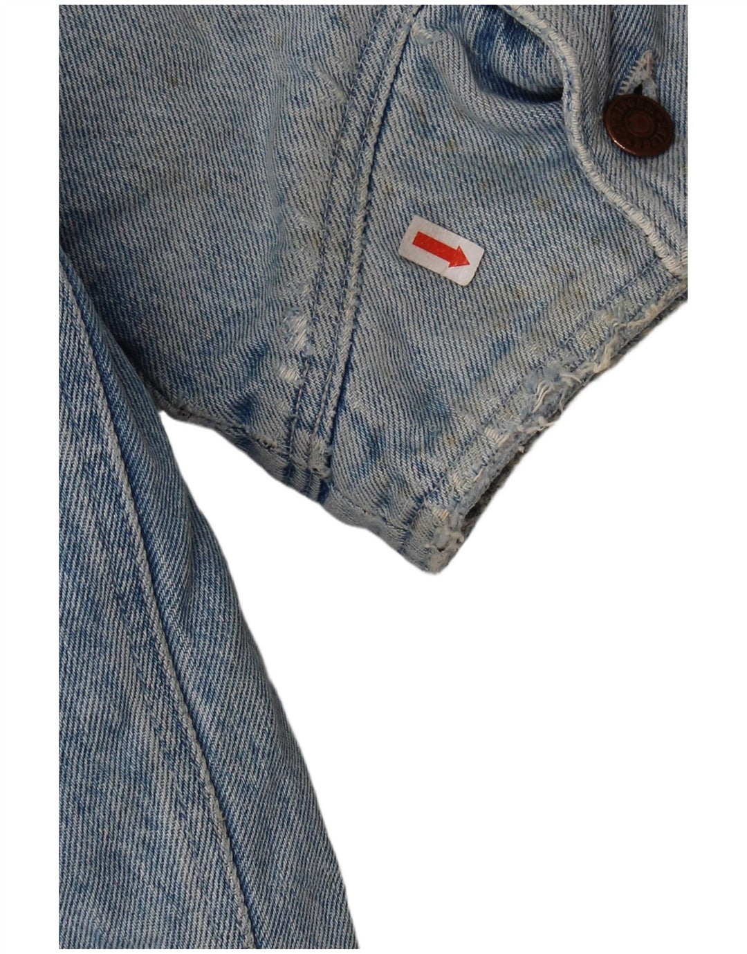 Uniform Herre Denim Sherpa Jacket UK 42 XL Blå