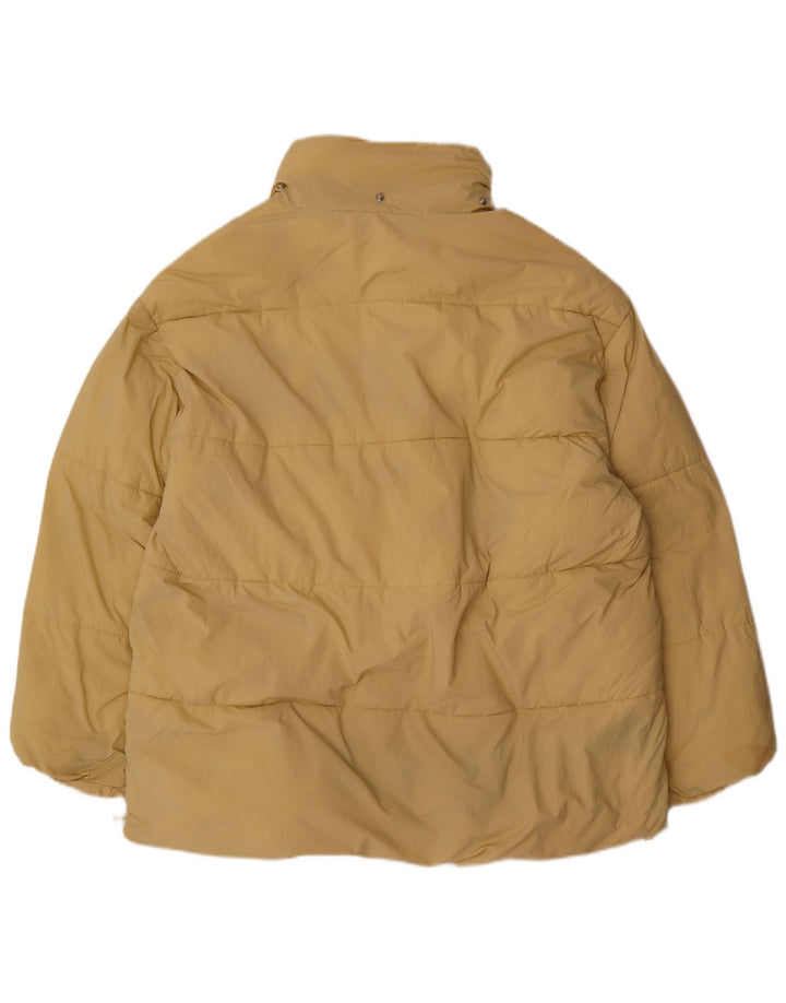 ZARA Oversized polstret jakke til kvinder UK 14 Medium Beige Polyester