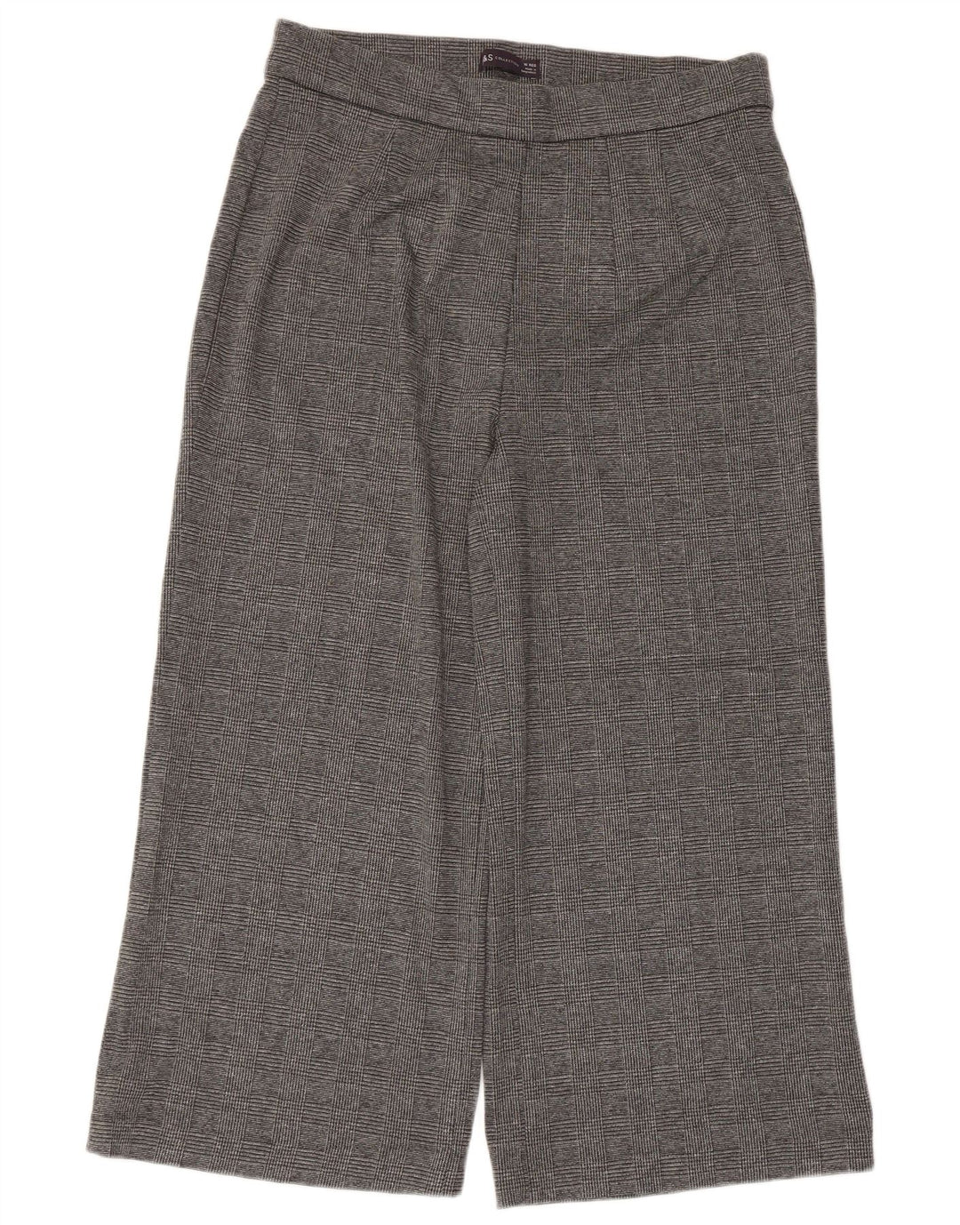 Marks & Spencer Dame Cropped Trousers UK 16 Large W34 L24 Grå ternet